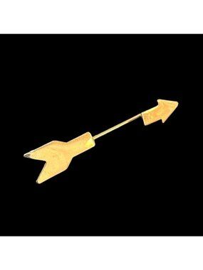 Vintage Avon Signed Stick Pin Arrow Shaped Brooch Gold Tone 1.75 Inch Length